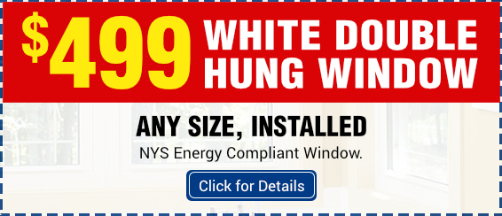 White Double Hung Window